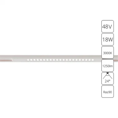 Магнитный трековый светильник Arte Lamp OPTIMA A7287PL-1WH