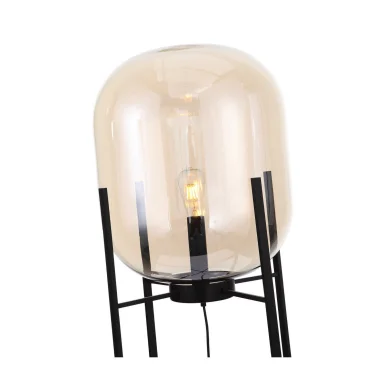 SL1050.525.01 Торшер ST-Luce Черный/Коньячный E27 1*40W (из 2-х коробок)